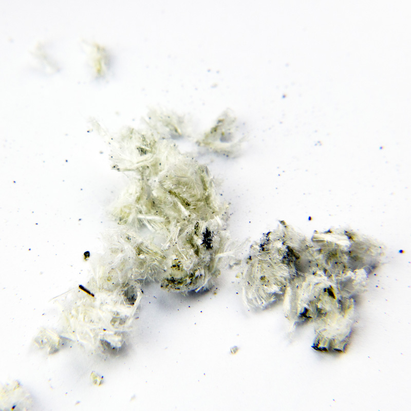 Asbestos fibers